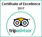 Tripadvisor Certificate of Excellence 2017