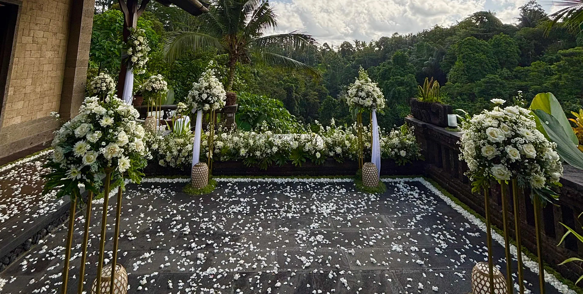 Wedding proposal setup